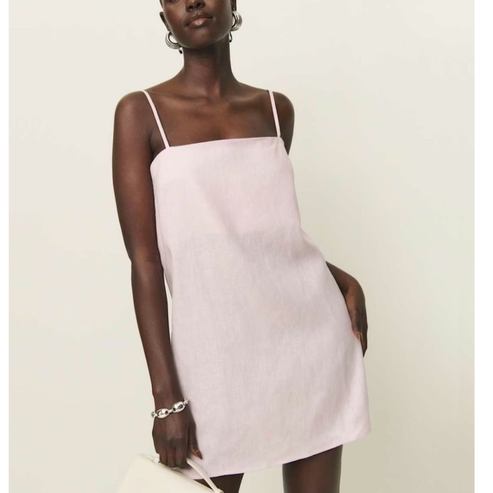 Reformation Aubree Linen Mini Dress
